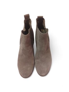 MICHAEL Michael Kors Taupe Suede Chelsea Ankle Booties